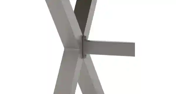 Zahradní stůl HALGAR, dekor světlý dub, béžová konstrukce