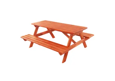 Zahradní stůl s lavicemi CAPENSIS, masiv smrk/teak