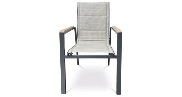 Zahradní židle FENZEL, béžová/černá