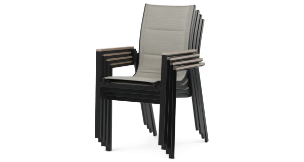 Zahradní židle FENZEL, béžová/černá