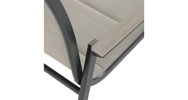 Zahradní židle FENZEL, béžová/černá