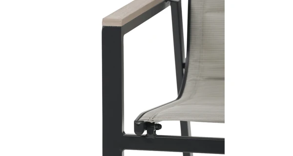 Zahradní židle FENZEL, béžová/černá