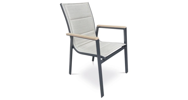 Zahradní židle FENZEL, béžová/černá