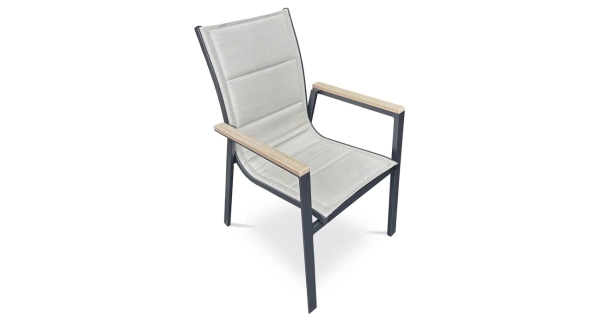 Zahradní židle FENZEL, béžová/černá