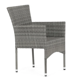 Zahradní židle FIRLANO, šedá