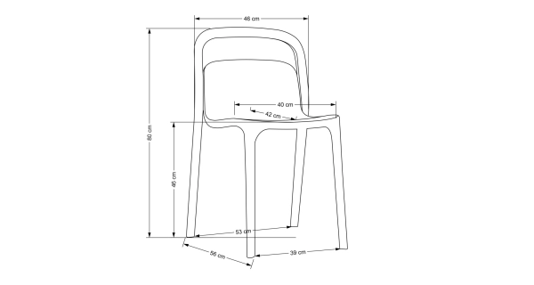 Zahradní židle MONTICUL, bílá
