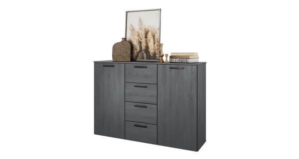 ZANDER komoda, dub carbon