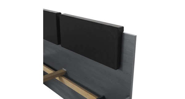 ZANDER postel 160x200 cm, dub carbon