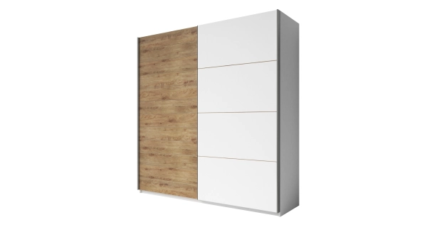 ZANDER skříň 220, dub beaufort/bílá