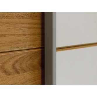 ZANDER skříň 220, dub beaufort/bílá