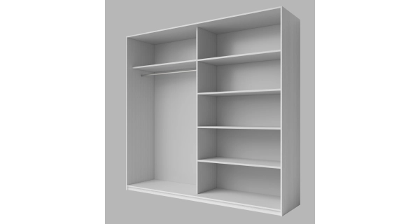 ZANDER skříň se zrcadlem 200, abisko ash