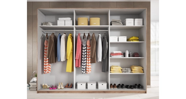 ZANDER skříň se zrcadlem 270, dub san remo tmavý