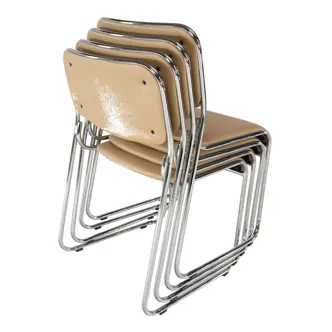 Zasedací stolička SINCOPY, hnědá ekokůže