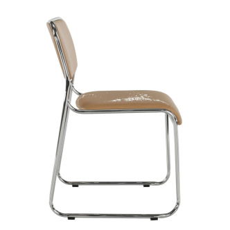 Zasedací stolička SINCOPY, hnědá ekokůže
