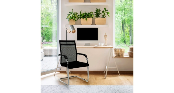 Zasedací židle PAPOSANA, černá