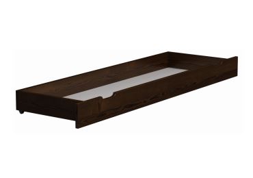 Zásuvka pod postel 198 cm, masiv borovice/moření ořech
