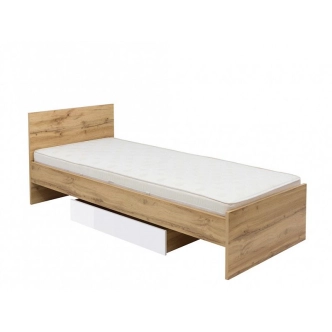 Zásuvka pod postel MOCHO, dub wotan/bílý lesk