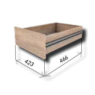 Zásuvky (2ks) 43x60 ke skříni, wenge