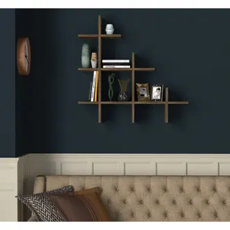 Závěsná police BELFORD, vlašský ořech