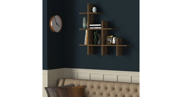 Závěsná police BELFORD, vlašský ořech