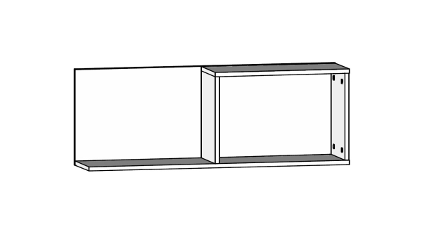 Závěsná police DZENGAL, dub sonoma, 5 let záruka