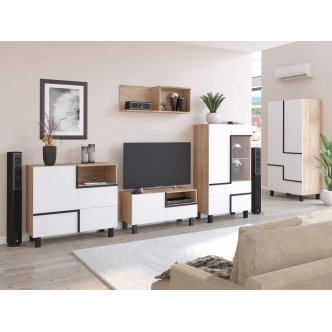 Závěsná police DZENGAL, dub sonoma, 5 let záruka