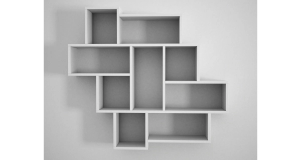 Závěsná police HONOUR, bílá