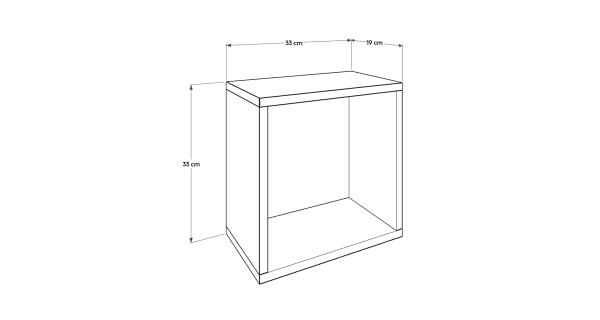 Závěsná police LEVISTIC, bílá DOPRODEJ