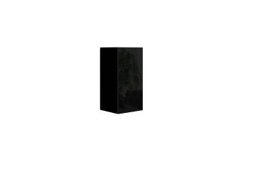 Závěsná skříňka ANTOFALLA typ 2, černá/černý lesk