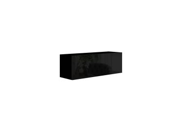 Závěsná skříňka ANTOFALLA typ 6, černá/černý lesk