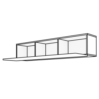 Závěsná skříňka ANTOFALLA typ 8, bílá/bílý lesk - II. jakost, POUZE OSOBNÍ ODBĚR