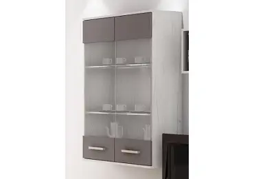 Závěsná skříňka DAMARA, craft bílý/grafit