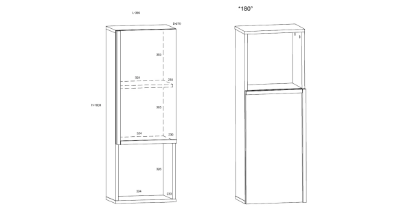 Závěsná skříňka DZENGAL 1D, dub sonoma/bílá, 5 let záruka