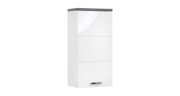 Závěsná skříňka ELZA 1D, bílá/beton