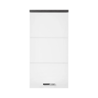 Závěsná skříňka ELZA 1D, bílá/beton