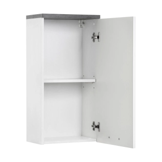 Závěsná skříňka ELZA 1D, bílá/beton