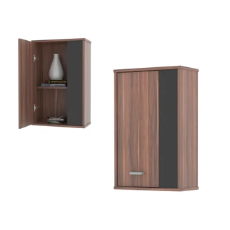 Závěsná skříňka FU12, švestka/černá