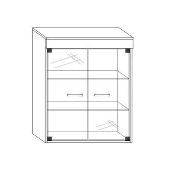 Závěsná skříňka IRUS, dub sonoma