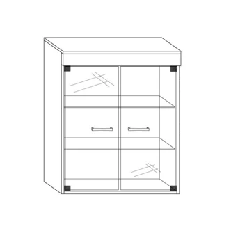 Závěsná skříňka IRUS, švestka, 5 let záruka