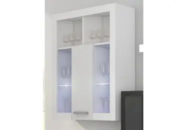 Závěsná skříňka MOLTENO, bílá/bílý lesk