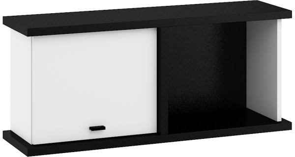 Závěsná skříňka ORSOLA M, černá/bílá