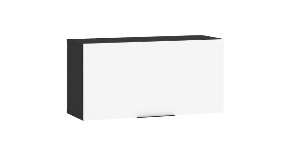 Závěsná skříňka OSMAK 1DPZ, černá/bílý lesk, 5 let záruka