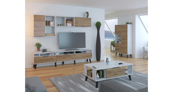 Závěsná skříňka OSMAK 1DPZ, craft bílý/craft zlatý, 5 let záruka