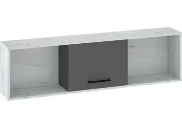 Závěsná skříňka PRUDHOE 1D, craft bílý/grafit