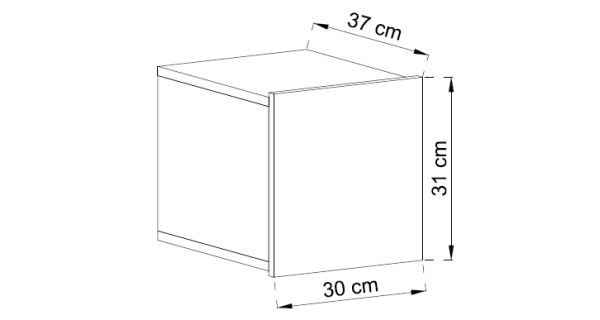 Závěsná skříňka RELEVANT ED30, dub artisan DOPRODEJ