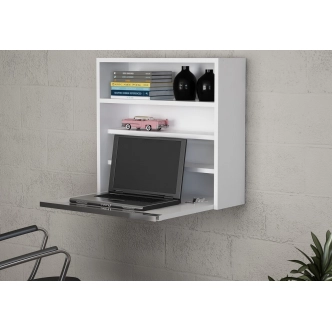 Závěsná skříňka s výklopem CORRETA, bílá