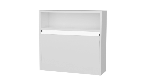 Závěsná skříňka s výklopem CORRETA, bílá