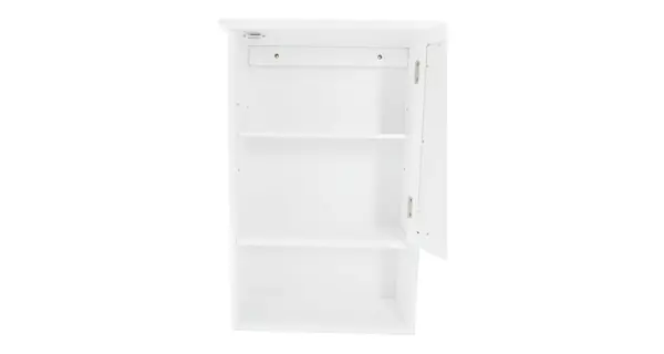 Závěsná skříňka se zrcadlem NEATE, bílá