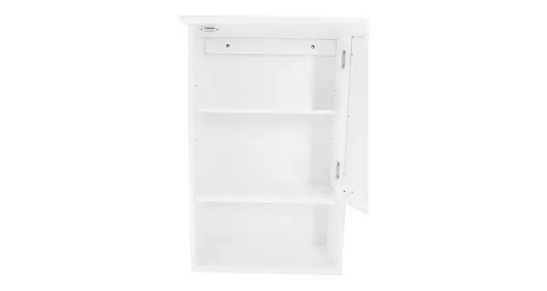 Závěsná skříňka se zrcadlem NEATE, bílá