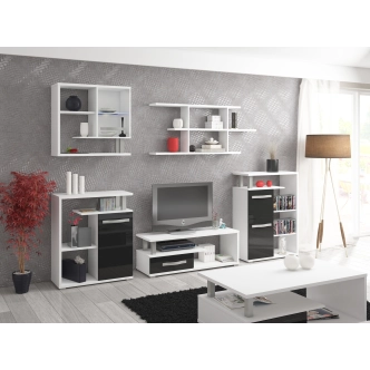 Závěsná vitrína LEHUA, bílá, 5 let záruka